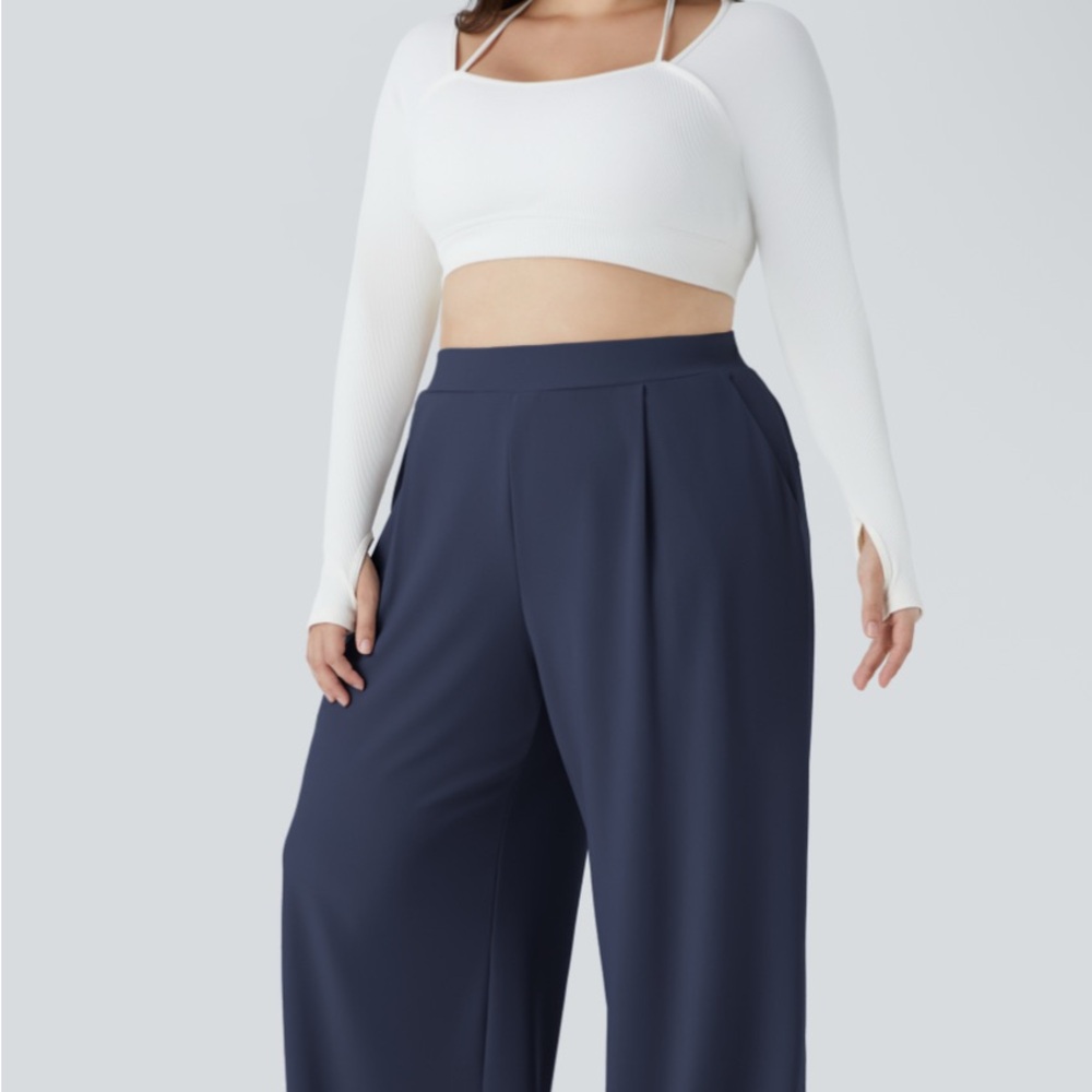 Halara Women's Navy Wide-Leg Pants